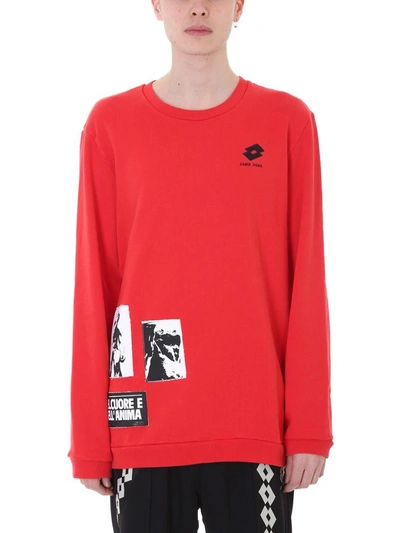 Shop Damir Doma Werno Red Cotton Sweatshirt