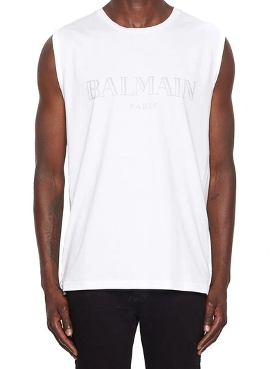 Shop Balmain T-shirt In White