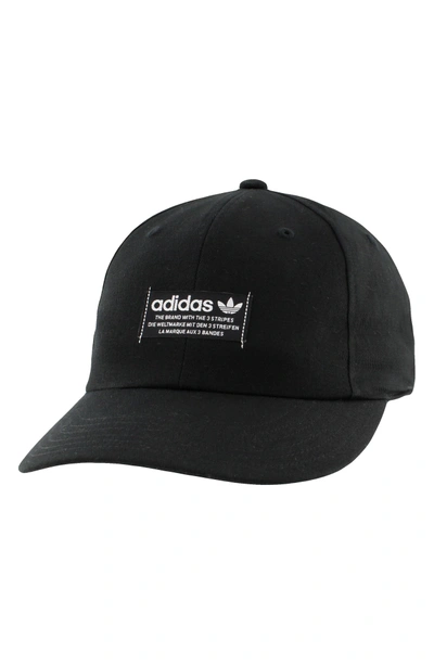 Shop Adidas Originals Relaxed Baseball Cap - Black