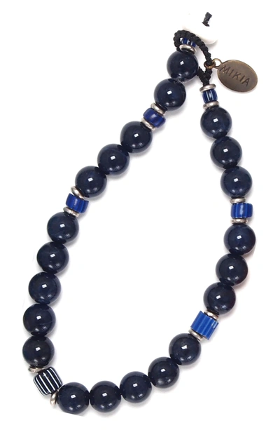 Shop Mikia Stone Bead Bracelet In Sodalite