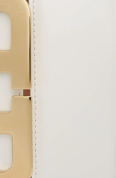 Shop Bally Mirror Buckle Patent Leather Belt In White