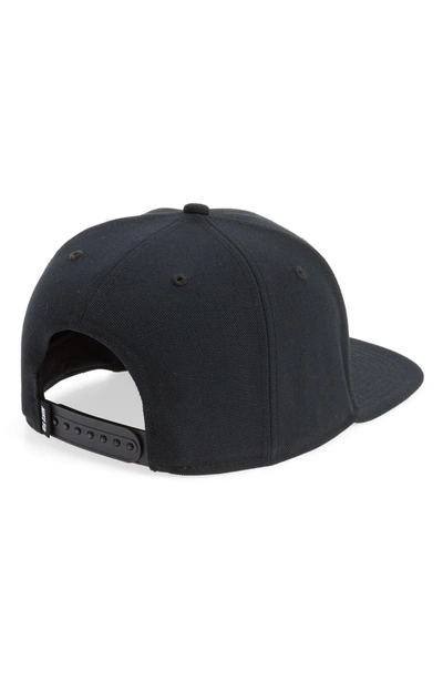 Shop Nike Pro Snapback Baseball Cap - Black In Black/ Black/ Black/ White