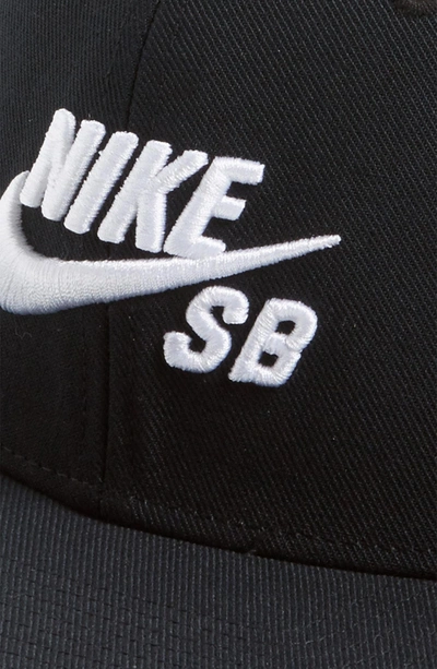 Shop Nike Pro Snapback Baseball Cap - Black In Black/ Black/ Black/ White