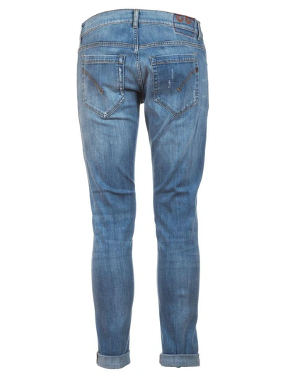 Shop Dondup Distressed Jeans In Blue