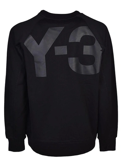 Shop Y-3 Adidas  Logo Printed Sweatshirt In Black