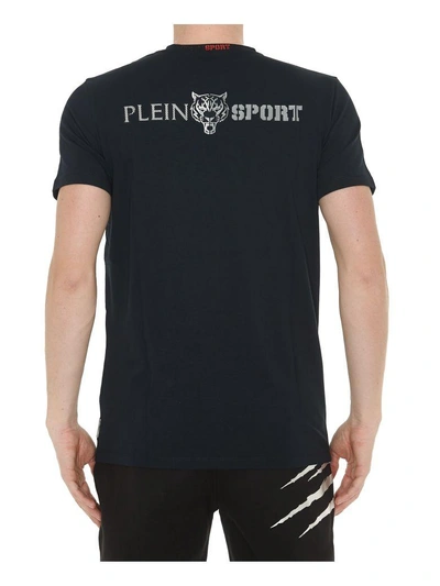 Shop Philipp Plein Edberg Tshirt In Blue Navy-silver