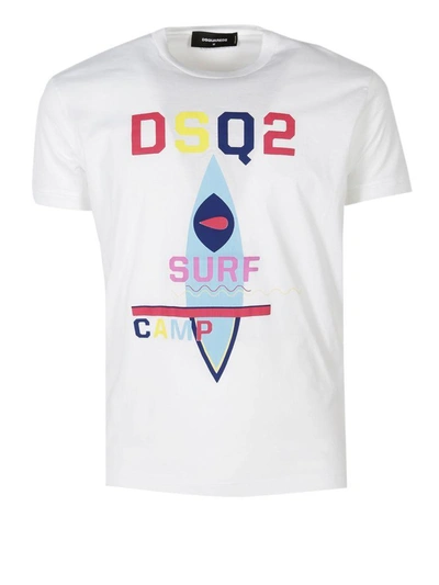 Shop Dsquared2 T-shirt In White