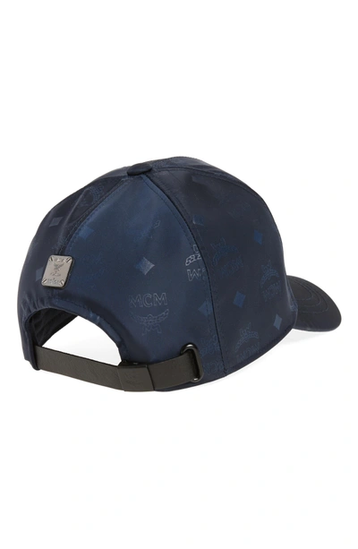 Shop Mcm Baseball Cap - Blue In Navy Blue