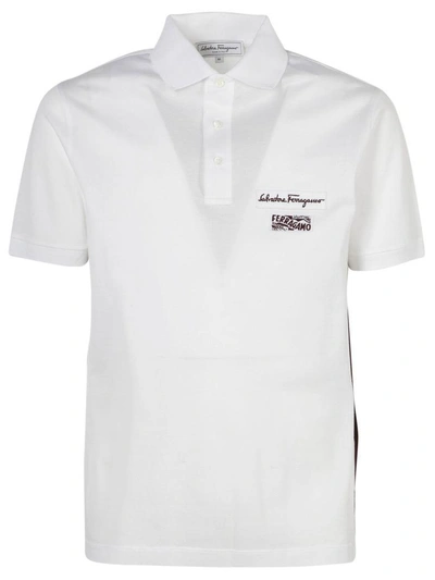 Shop Ferragamo Polo In White