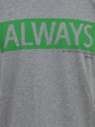 Shop Valentino Always T-shirt In Grey/green