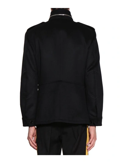 Shop Alexander Mcqueen Wool And Cashmere Jacket In Nero