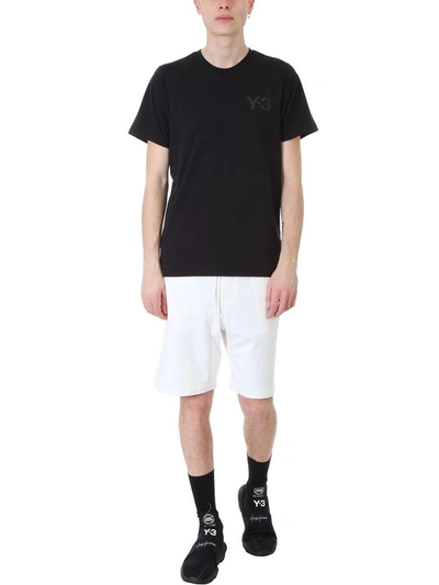 Shop Y-3 White Cotton Shorts