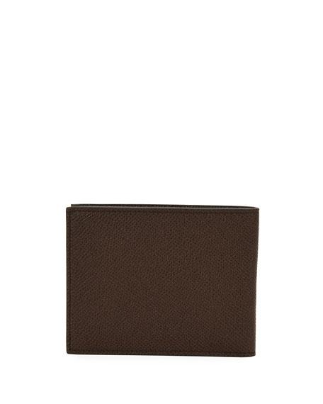 Bally Tevye Striped Leather Bi-fold Wallet In Brown | ModeSens
