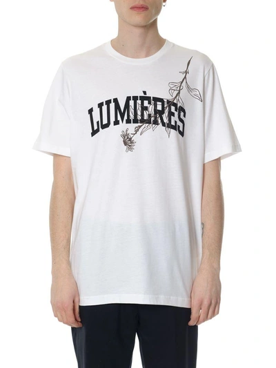 Shop Oamc Lumieres White Cotton T-shirt