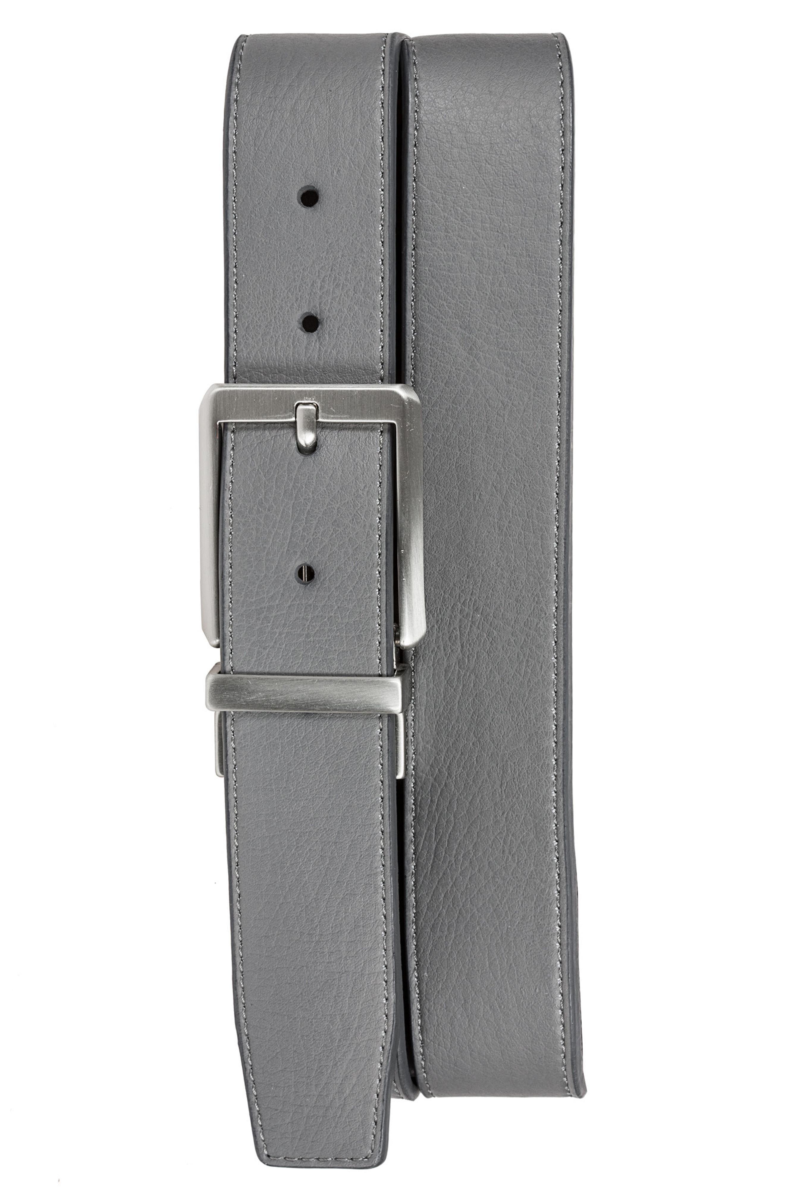 Nike Core Reversible Leather Belt In Dark Grey ModeSens