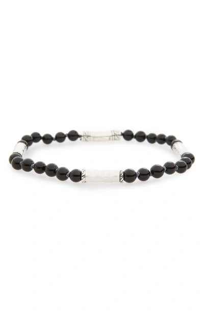 Shop John Hardy Classic Chain Silver Bracelet In Black