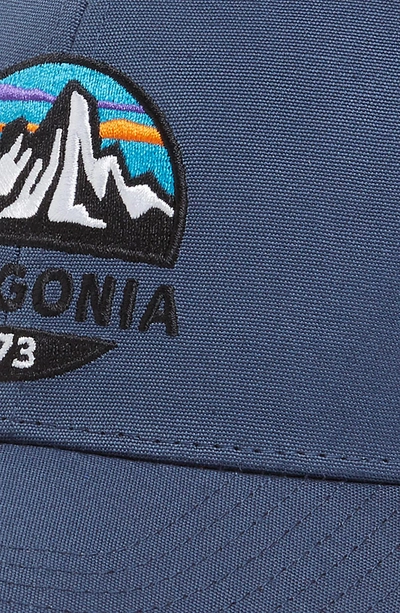 Shop Patagonia Fitz Roy Scope Lopro Trucker Cap - Blue In Dolomite Blue