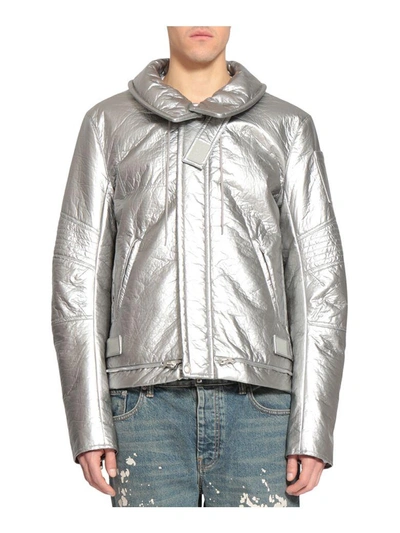 Shop Helmut Lang Astro Moto 1999 Jacket In Argento