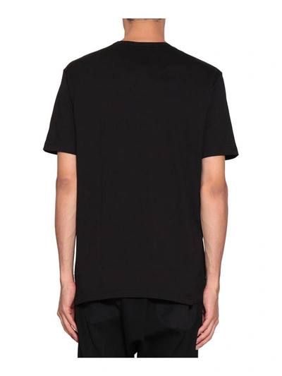 Shop Junya Watanabe Graphic Cotton T-shirt In Nero