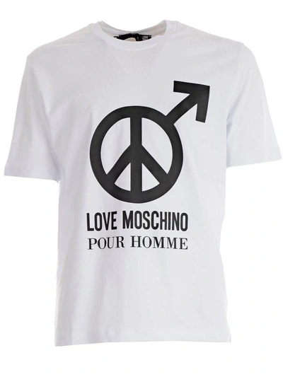 Shop Love Moschino Top In Awhite