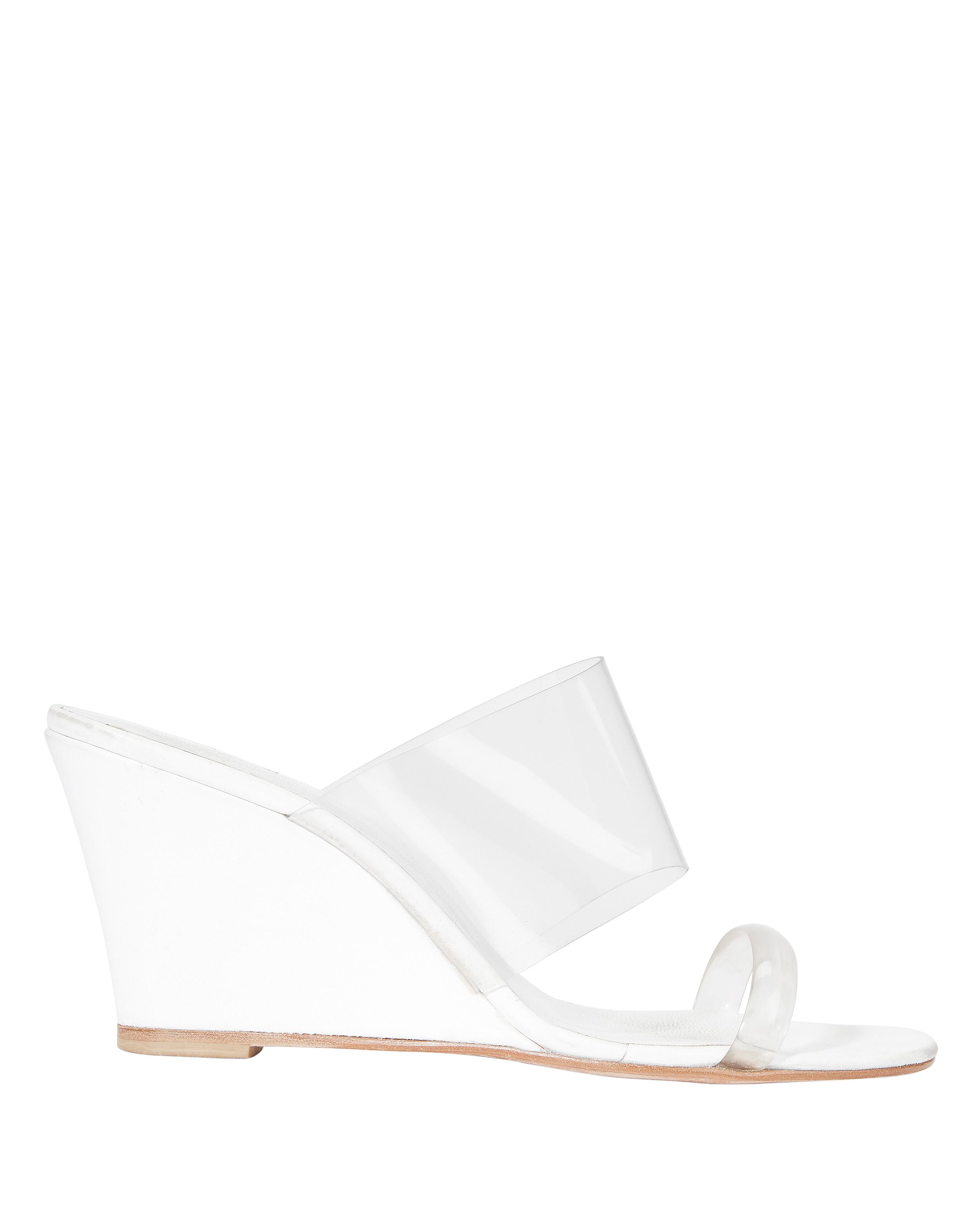 translucent wedge sandals