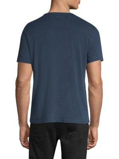 Shop John Varvatos Peace Sign Graphic Tee In Navy