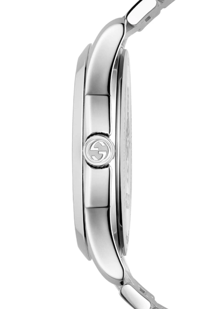 Shop Gucci G-timeless Bracelet Watch, 38mm In Silver