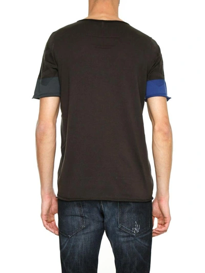 Shop Vittorio Branchizio Crew Neck Pull In Marrone/bluette/antracite|marrone