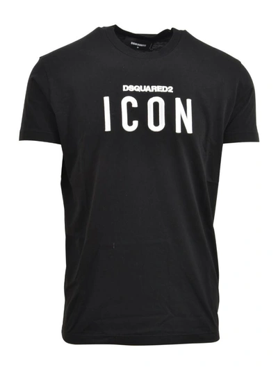 Shop Dsquared2 Icon T-shirt Black