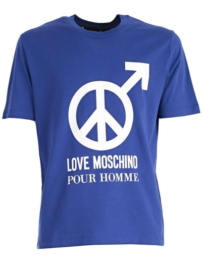 Shop Love Moschino Top In Blue