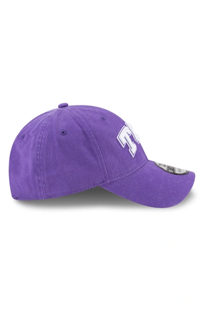 Shop New Era Collegiate Core Classic Baseball Cap - Purple In Tcu Horned Frogs