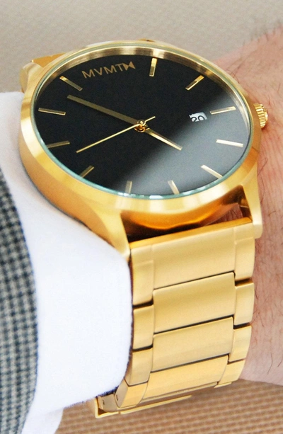 Shop Mvmt Bracelet Watch, 45mm In Gold/ Black