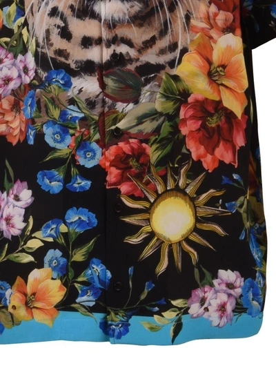Shop Dolce & Gabbana Silk Print Shirt In Multicolor