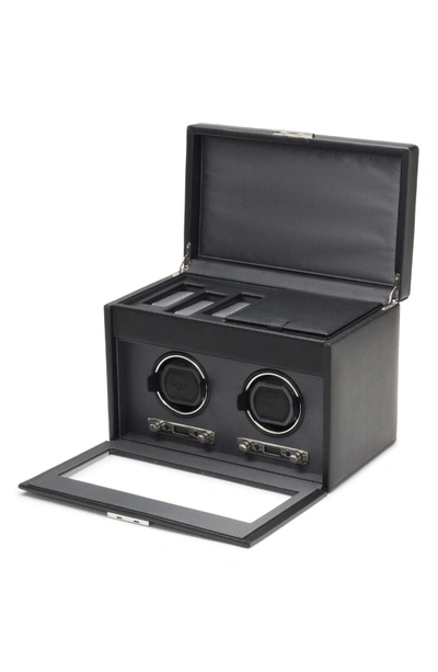 Shop Wolf Viceroy Double Watch Winder & Storage Space - Black