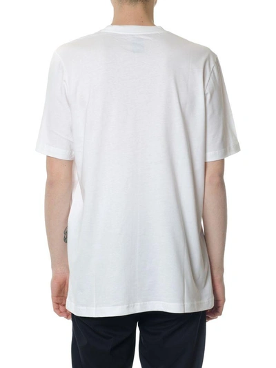 Shop Oamc White Cotton Printed T-shirt