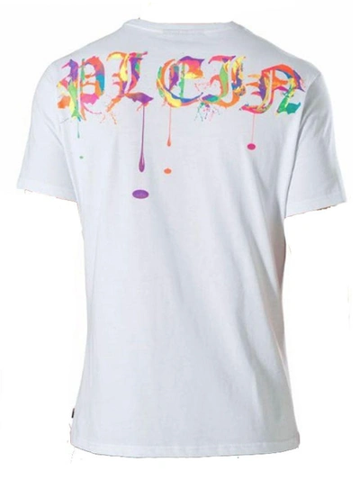 Shop Philipp Plein Airplanes T-shirt In White