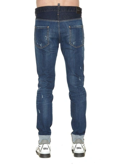 Shop Dsquared2 Cool Guy Jeans In Navy