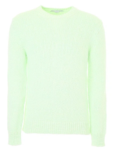 Shop Stella Mccartney Multiweight Cotton Pull In Pale Fluoro Green (green)
