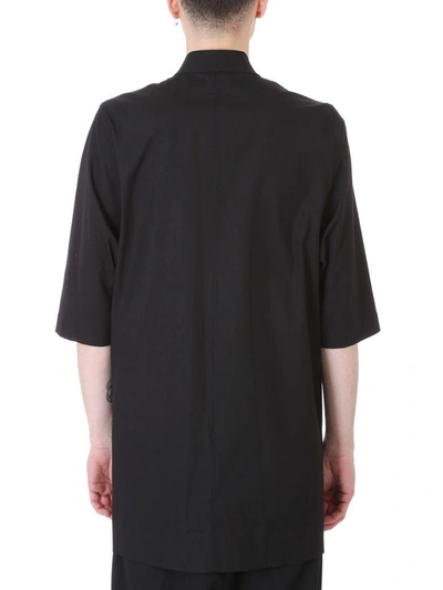 Shop Rick Owens Faun Black Cotton Shirt