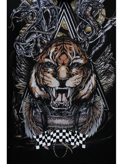 Balmain Tiger Print Hoodie In Black | ModeSens