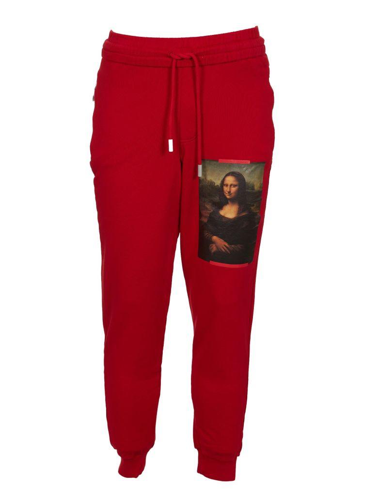 off white red sweatpants