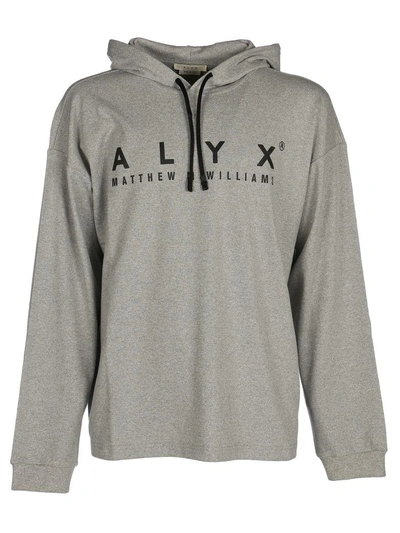 Shop Alyx Hooded Sweatshirt Alix In Grey