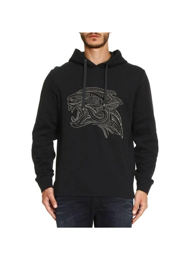 Shop Roberto Cavalli Sweatshirt Sweater Men  In Black