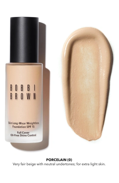 Shop Bobbi Brown Skin Long-wear Weightless Foundation Spf 15 - 0 Porcelain