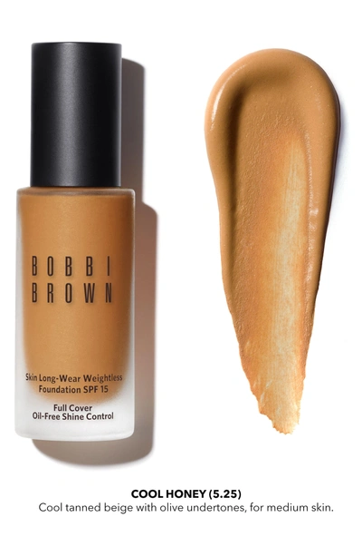 Shop Bobbi Brown Skin Long-wear Weightless Foundation Spf 15 In 5.25 Cool Honey