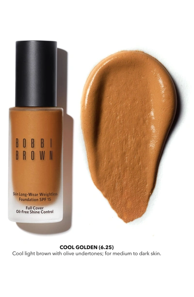 Shop Bobbi Brown Skin Long-wear Weightless Foundation Spf 15 In 6.25 Cool Golden