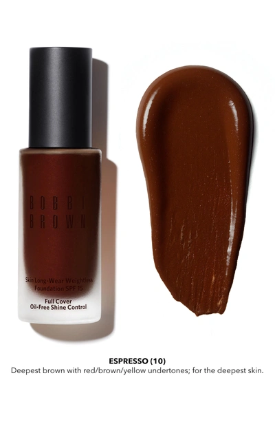 Shop Bobbi Brown Skin Long-wear Weightless Foundation Spf 15 - 10 Espresso