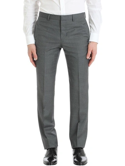 Shop Givenchy Gray Two-button Suit In Cotton In Grey