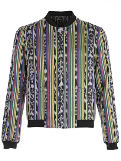 Shop Saint Laurent Jacket In Multicolor