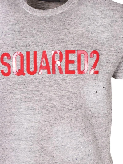 Shop Dsquared2 T-shirt In Grey Melange